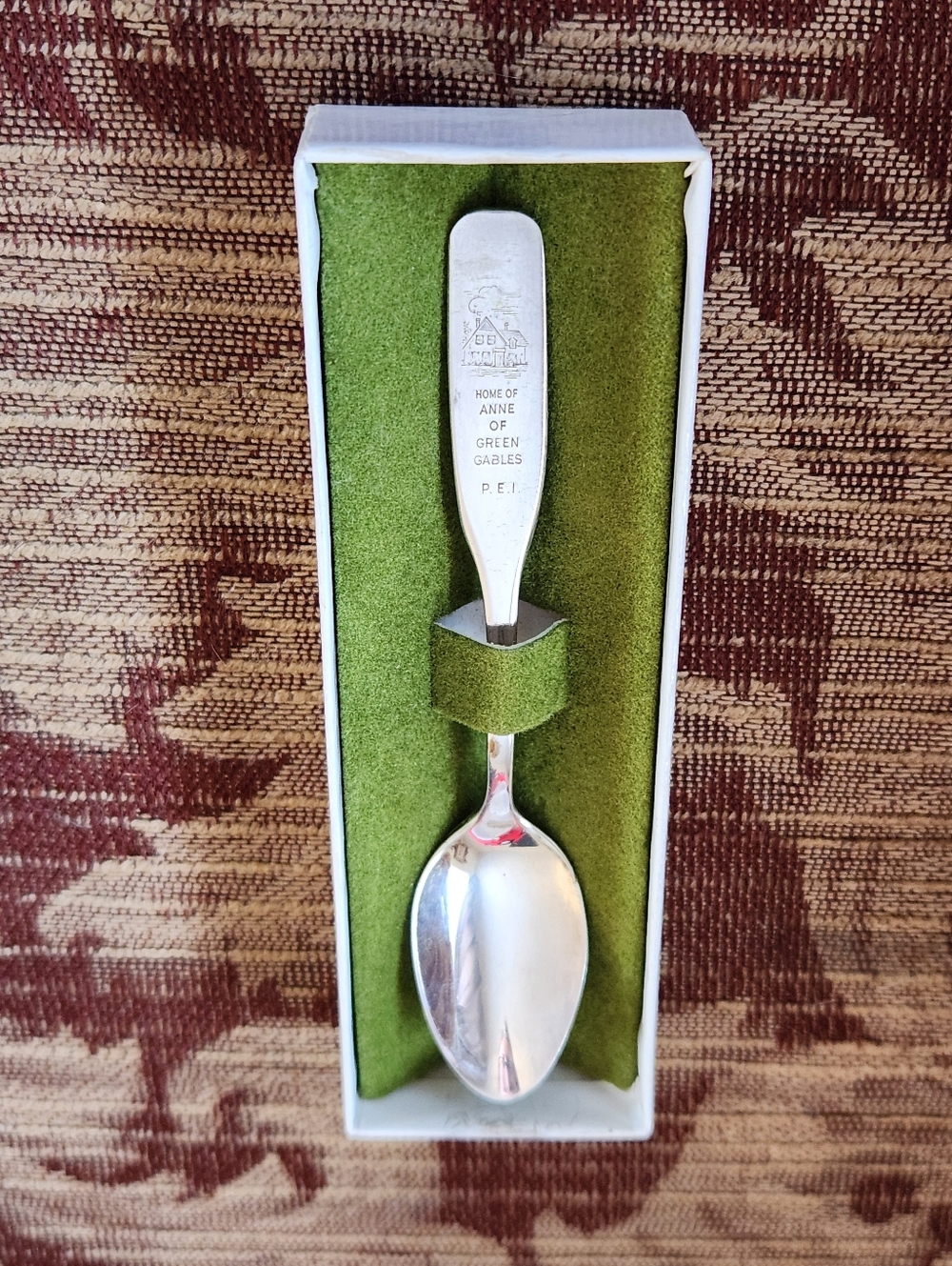 Home of Anne of Green Gables Silver Collectible Spoon - Green Accented Box